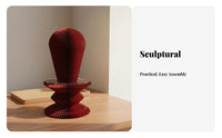 Mannequin Head Foldable Paper Stable Support for Wigs