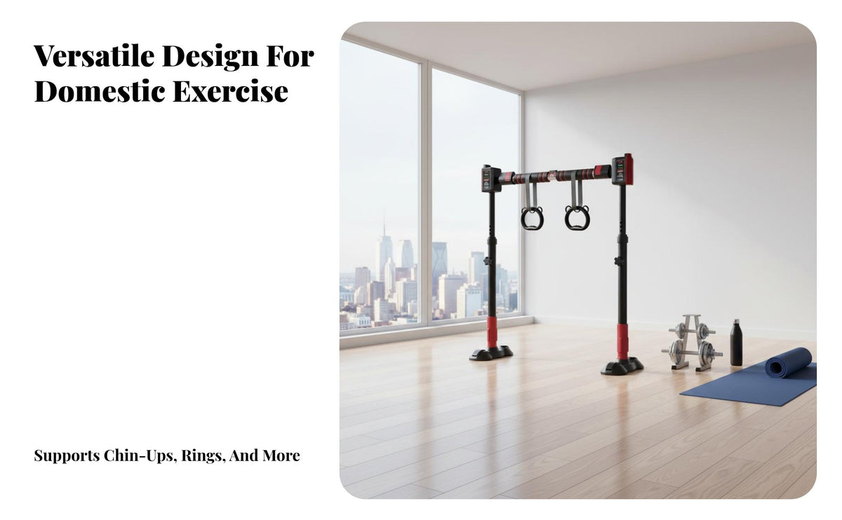 No-Screw Pull-up Bar Easy Installation No-Screw Chin up Bar Thickened Steel Tubes