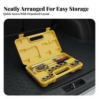 Portable Storage Case 1/2 Inch Drive Socket Set High Force Pneumatic Impulse Socket Set Heavy-Duty Construction for DIY Enthusiasts, Garage