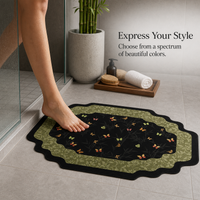 Diatomaceous Earth Bath Mat, Non-Slip Absorbent Quick Dry Shower Floor Mat for Home Bathroom