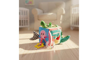 Dressing Skills Toy Early Education Soft Activity Cube Multi-Functional Cloth Learning Cube for Infants, Crib