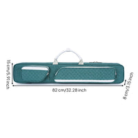 Multi Pocket 1/2 Cue Case Portable Billiard Cue Bag Shielded Billiard Stick Storage Bag Lightweight for Travel