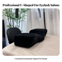 Breathable U-Shaped Lash Extension Pillow Skin-Friendly U-Shaped Lash Pillow for Beauticians, Estheticians, Spa, Home Business
