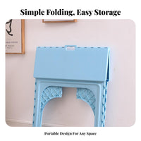 Portable with Handle Foldable Desk and Chair Space-Saving Foldable Play Table and Chair Combo Built-in Pen channel children's Furniture Easy to Clean for Toddlers, Preschoolers, Kindergarten, Playroom, Classroom, Daycare
