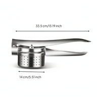 Heavy Duty Stainless Steel Food Press Dishwasher Safe Manual Food Press Rust-Proof Potato Ricer Non-Slip for Chefs