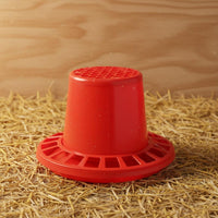 Multi-Hole Fowl Feeder Reduces Waste Anti-Spill Chick Feeder Easy to Clean Fowl Feeding Trough for Hobby Farmers, Hatching Box, Chicken Coop