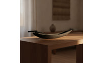 Wooden Boat Ornament Handcrafted Boat Sculpture with Oar Rustic Tabletop Decor for Art Collectors, Entryway, Lobby