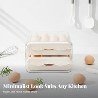 Refrigerator ovoid compartment Drawer effortless slide-extendable Drawers 2-Drawer ovoid compartment Holder for Pantry
