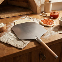 Metal Pizza Peel Flat Pizza Peel with Detachable Handle Antiadherente Bakeware for Kitchen Prep