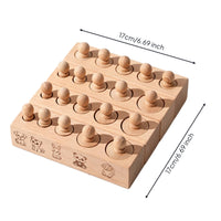 Wooden Sensory Matching Toy Educational Child-Centered Sorting Toy Open-Ended Shape Sorting Board for Kids, Home, Classroom, Preschool