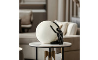 Abstract Sculpture Sophisticated Human Figure Sculpture Smooth Modern Art Ornament for Showroom, Office, Hotel