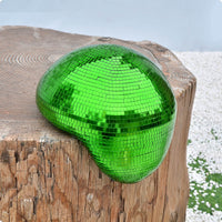 Handmade Mosaic Mirror Ornament Reflective Disco Ball Ornament Foam Base Mirrored Dome Decor
