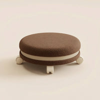 Low Rolling Stool with Backrest Padded Roller Stool Chair Soft Furniture for Kids, Bedroom