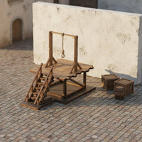 DIY Assembly 1/72 Scale Town Model Handmade Gift Wooden Village Scene Interchangeable and Match for Collection Shelf