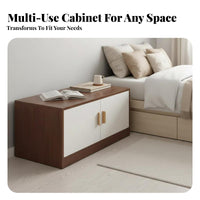 Modern Design Long Lift-Top Cabinet Multi-Functional Lift-Top Storage Bench Multifunctional Household Furniture Space-Saving for Apartment Dwellers, Homeowners, Families, Bedside, Bedroom, Foot of Bed, Entryway