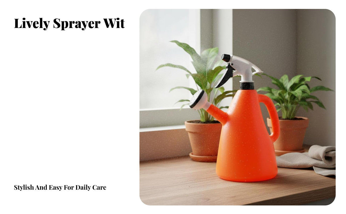 2 in 1 Watering Can Adjustable Nozzle Double Use Watering Can Detachable Head Double Function Plant Waterer for Gardeners, Homeowners, Home, Indoor
