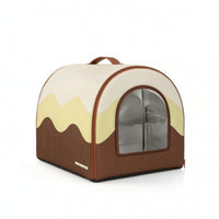 Enclosed Pet Bed Zippered Indoor Pet Tent Portable Dog Kennel for Travel