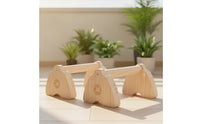 Wood Pushup Bars Wooden Wood Pushup Bars Compact Handles for Fitness Enthusiasts