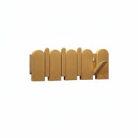 Piano Key Coat Rack Drill Installation Retractable Wall Hanger Solid Wood Foldable Hook Rack for Bedroom