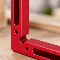 2 Pieces Anodized Woodworking Clamp with Scale Right Angle Woodworking Corner Clamp Versatile L-Shaped Clamping Square Accurate for Woodworkers, DIYers, Cabinet Assembly, Frame Alignment