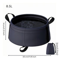 Collapsible Basin Carry Handles Folding Basin Household Container Space-Saving Easy to Clean