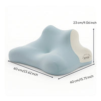 Contoured Ergonomic Prone Pillow Pressure-Relieving Prone Sleeping Pillow for Stomach Sleepers, Lounging, Reading, Dorm Rooms