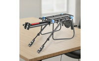 Aluminum Alloy Rear Cargo Rack Reflective Rear Bike Rack Tubular Sturdy for Commuters