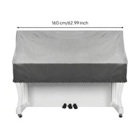 Upright Piano Dust Cover Fleece Piano Cover Set Draped Fit