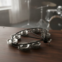 Mountable Hi-Hat Shaker Jingling Hi-Hat Tambourine Bright Tambourine Attachment Compact for Drummers, Percussionists, Live Performances, Rehearsal