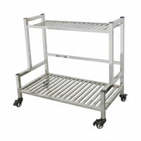 Multi-Tier Flower Trolley Indoor/outdoor Use Tiered Planter Trolley for Balcony