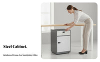 Lockable Locking Under-Desk Pedestal High Strength Office Furniture Compact Storage Cabinet Multipurpose for Home Users, Teachers, Students, Study Room, School, Classroom, Bedroom