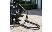 Motorcycle Wheel Stand Stable Support Motorcycle Wheel Lift Stand Heavy Duty for DIY Mechanics, Motorcyclists, Workshop, Bike Storage