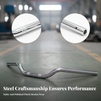 Curved Retro Motorcycle Handlebar Sturdy Steel Motorcycle Handlebar Aftermarket Part Vehicle Accessory Universal Fit