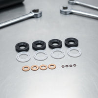 Fuel Injector Seal and Washer Kit Copper Fuel Injector Seal Kit Rubber Heavy Duty for Mechanics, Engine Repair