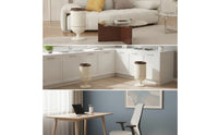 Open Top Trash Can Cylindrical Floor Trash Can Waste Bin Tall Wastebasket Modern for Kitchen, Living Room