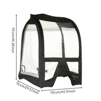 Heavy-Duty Snow Blower Cab Cover Transparent Snowblower Enclosure for Homeowners