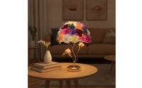 Dimmable Flower Lamp with USB Dimmer Decorative Rose Lamp Elegant for Bedroom, Nightstand, Vanity, Wedding