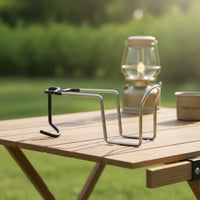 Stainless Steel Pole Cup Holder Portable Clamp-on Cup Holder Compact Versatile for Fishing