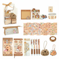 Capybara Stationery Set, School Supplies for Children, Creative Gift Pack, Festive Event Favor, DIY Notebook Accessories