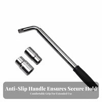 Labor-Saving L-Type Socket Wrench Heavy-Duty Car Tire Changing Tool Non-Slip Grip for DIY Mechanics, Roadside Emergency, Garage