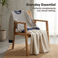 Long Sleeve Tops Women Sweatshirts Without Hood for Casual Wear, with Drop Shoulder Design