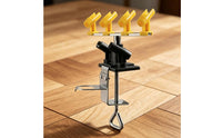 6-Slot Paint Tool Airbrush Holder Rotatable Desk Clamp Paint Tool Rack 360° Rotation for Hobby Painters, Artists, Desktop