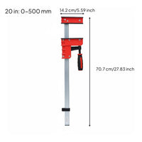 Heavy Duty Parallel Clamp High Clamping Force F Clamp Splicing Board Hand Tool Plastic Handle for Woodworkers, Workshop
