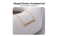 Mama Necklace Mom Letter Necklace Metal Argent Silvery Clavicle Chain for Moms, Daily Wear
