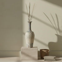 Distressed Ceramic Vase Rustic Simplicity Rustic Tall Vase Textured Home Decor for Entryway