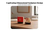 Creative Gift 3D Paper Carving Notepad DIY Craft 3D Art Memo Pad Safeguarding Acrylic Case for Friends, Office Workers, Gifting, Home