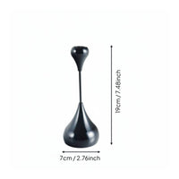 Creative Tear-Shaped Shape Teardrop Candlestick Electroplated Finish Modern Taper Candle Holder Light Luxury Design for Dining Table