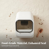 Rice Storage Container Humidity-Resistant Airtight Grain Bin Food-Grade Material Sealed Grain Dispenser for Countertop, Cabinet