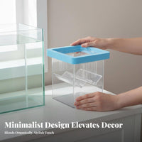 Guppy Breeder Container High Clearness Buoyant Breeder Box Fry Hatchery Unit Transparent Aquatic Habitat Fry Separator