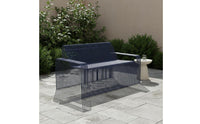 Metal Patio Furniture Set Waterproof Industrial Design Garden Furniture Outdoor Sectional Sofa for Sunroom, Courtyard, Balcony